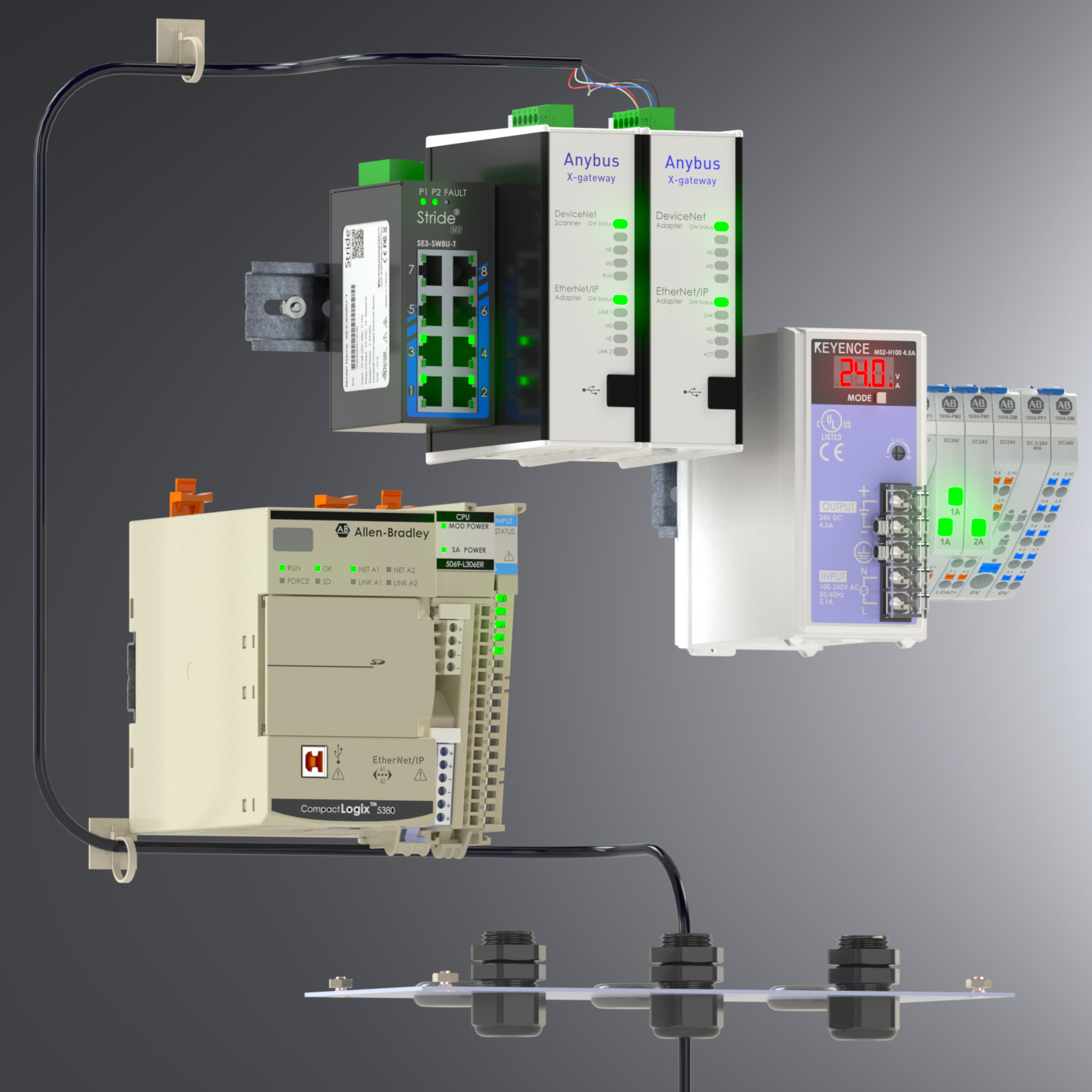 AnyTalk DeviceNet Example Wire Run